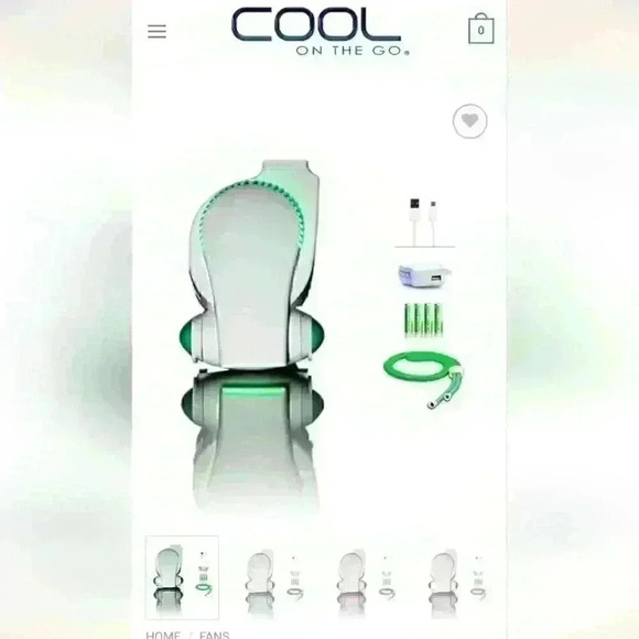 Cool on the Go  revolutionary rechargeable personal cooling system - new in box - Picture 3 of 4
